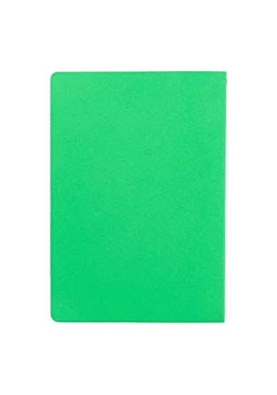 Ayrex Notes 17x24 Cm Karton Kapaklı İplik Dikişli Defter, 32 Yaprak, Düz, Yaprak Yeşili Genel