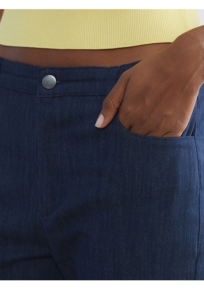 Lcw Vision Mavi Flare Kadın Jean Pantolon