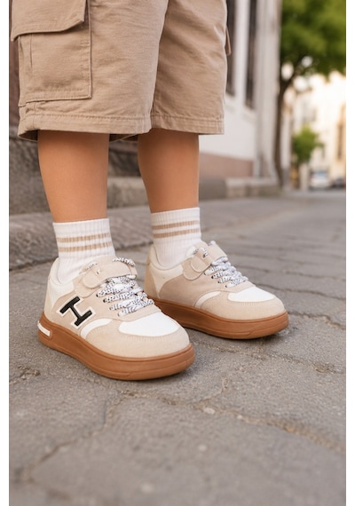 Mini Bonito Kız Erkek Çocuk Günlük Sneakers Spor Ayakkabı Şık Ve Rahat Çocuk Ayakkabısı Beyaz
