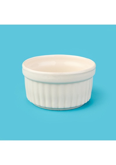 6'lı Suffle Kabı - Beyaz - 10 Cm Çok Renkli