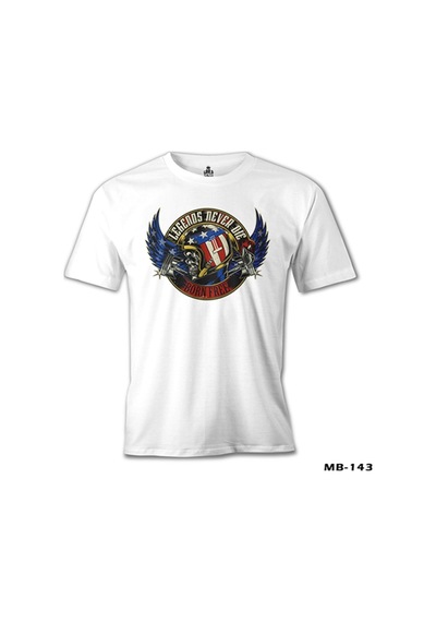 Legends Never Die Beyaz Erkek Tshirt