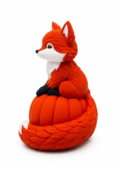 Balkabağı Dostu 15cm Dekoratif Biblo 3d Baskı