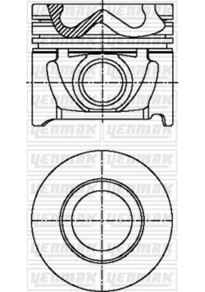 Yenmak 36-04444-050 Piston Segman 0.50 Accent Admıra Crdı 03-05 / Tucson / Santafe 2.0 D3ea