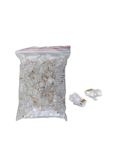Rj45 Cat6 Ethernet Konnektör Soketi 100 Adet