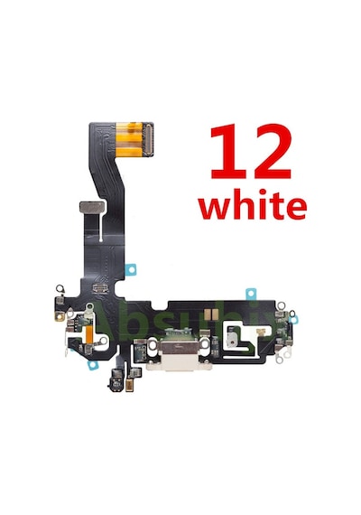 Tkgz Apple Uyumlu iPhone 12 Full Şarj Soketi Beyaz