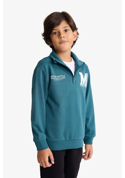 Defacto Erkek Çocuk 2li Takım Yarım Fermuarlı Baskılı Sweatshirt Eşofman Altı F7088a825wngn756 Yeşil-gn756 Defacto Erkek Çocuk 2li Takım Yarım Fermuarlı Baskılı Sweatshirt Eşofman Altı F7088a825wngn756 Yeşil-gn756