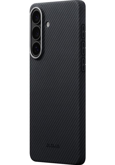 Galaxy Uyumlu S26 Plus Kılıf M-safeli 600d Aramid Fiber Pitaka Edge Serisi Black-grey Twill Siyah - Gri Siyah - Gri