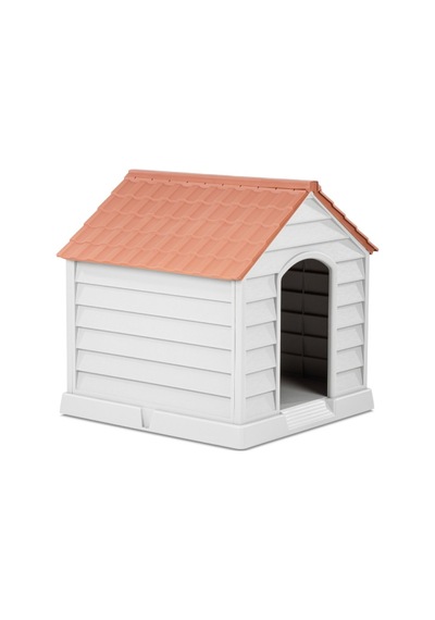 1 Adet Büyük Köpek Kulübesi Plastik Eğimli Çatılı Dog House