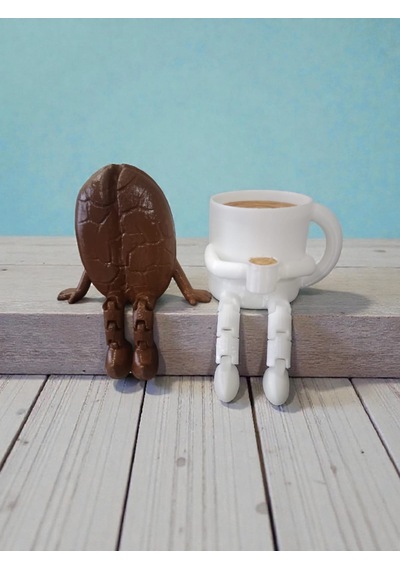 Kahve Çekirdeği & Fincan Dekor Biblo Set 6 Cm