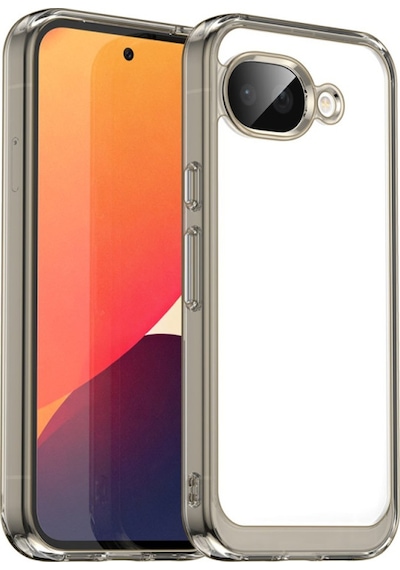 Google Pixel 10a İle Uyumlu Shield Serisi Darbeye Dayanıklı Yarı Esnek Plastik Tpu Kılıf - Al8100 Füme