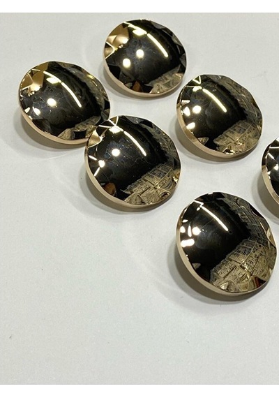 Metal Düğme/kaban Manto Boyu/ 6 Lı Set/2,5 Cm/jx015/gold