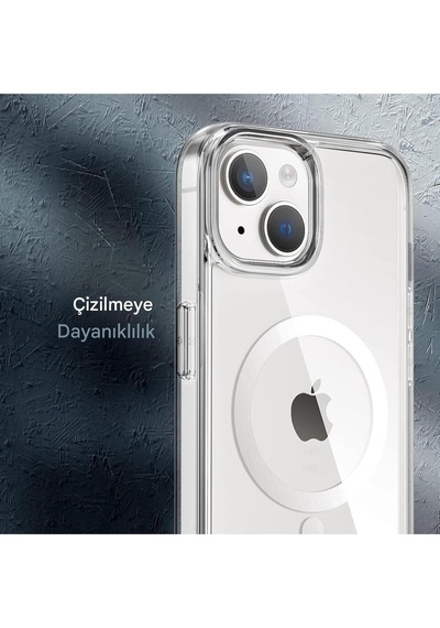 Apple Uyumlu iPhone 13 Şeffaf Magsafe Kılıf Safe Şeffaf