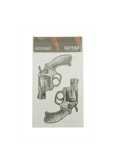 Silah - 545 - Tattoo Dövme - Csmo-tex - Sticker Beyaz