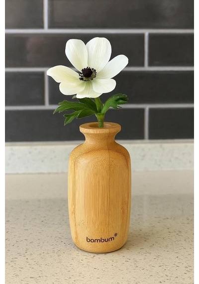 Bambum Lodi - Bambu Vazo 9,6 4,9cm Ahşap