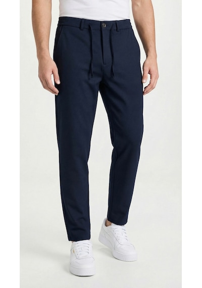 Etikmen Lacivert İpli Kolay Ütülenebilir Easy Iron Jogger Erkek Pantolon Lacivert