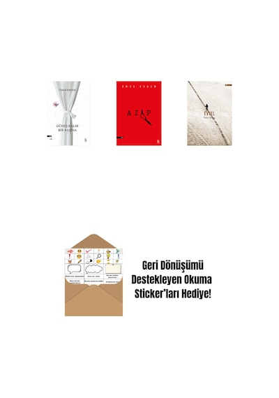 Güneş Kalır Bir Başına + Azap + Evvel + Okuma Sticker'ları