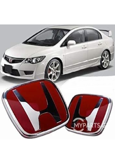 HONDA CİVİC 2006-2012 FD6 SEDAN KIRMIZI H ARKA-ÖN LOGO