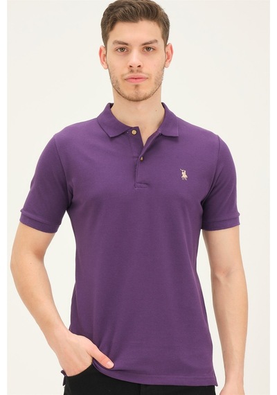 T8561 Dewberry Erkek Tshırt-mor Mor