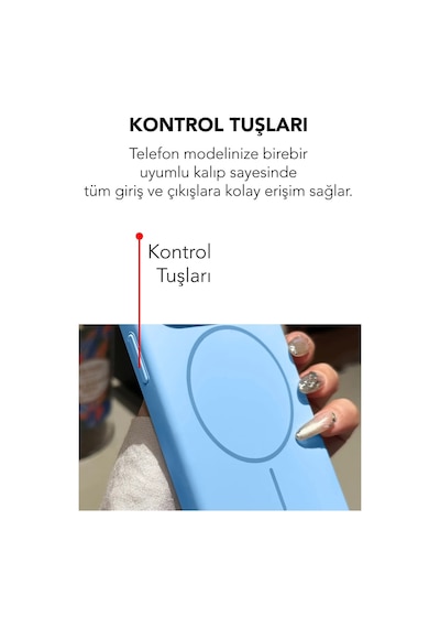 Apple İphone 15 Pro Max Uyumlu Magsafe Lansman Silikon Kılıf Turkuaz