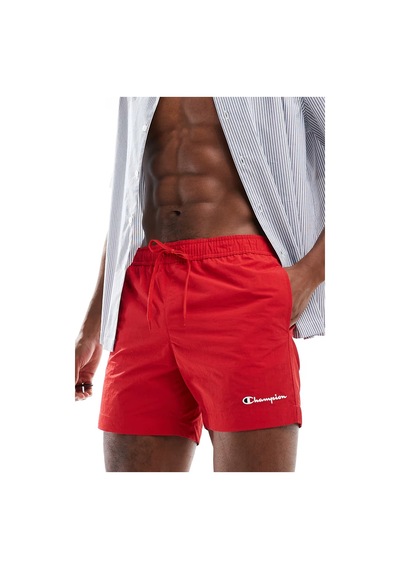 Champion Beach Shorts Erkek Su İtici Mayo Şort Kırmızı