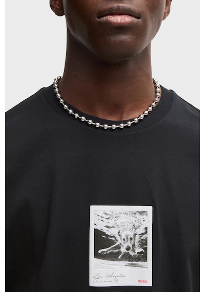 Hugo Erkek T Shirt 50537535 001 Siyah Siyah