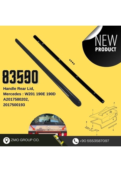 Bagaj Açma Tutacağı Mercedes: W201 W190e W190d Oe: 2017580202 A2017580202 2017500193