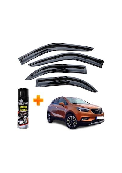 Opel Mokka X Mügen Cam Rüzgarlığı 2015-2020 Arası 4 Lü Takım +500ml Lastik Parlatıcı