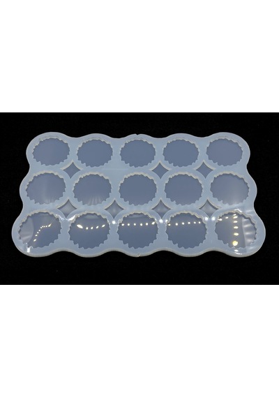 Epoksikalipmarketi Epoksi Silikon Magnet Kalıbı 15'li Geode Stil 2