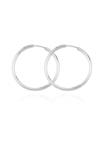 Glorria Glorria Gümüş 3,5 Cm Halka Küpe