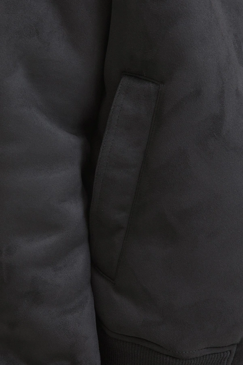 Jack & Jones Erkek Jprccluke Bomber Ceket Siyah, Yüksek Kalite, Fermuarlı, Uzun Kollu, Günlük Kullanıma Uygun Siyah