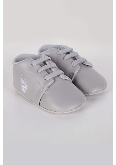 U.S. Polo Assn. Gri Bağcıklı Kız Bebek Ayakkabı 5274-30639 Gri