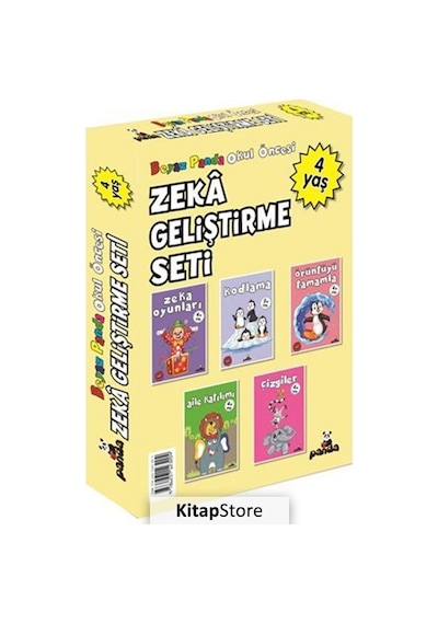 4 Yaş Zeka Geliştirme Seti - 5 Kitap Takım- Panda