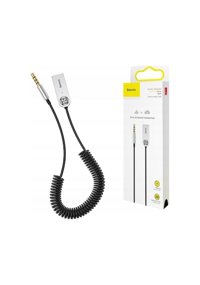 Baseus BA01 USB Bluetooth Araç Kiti Siyah