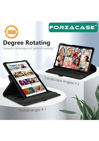 Forzacase Samsung Galaxy Tab A11 8.7 İnch X130 İle Uyumlu 360 Derece Döner Standlı Kılıf - Fc012 Dönerli Kılıf