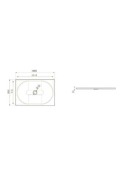 Idealstandard Tonic 140X80X4.5Cmdikdörtgen Akrilik Duş Teknesi