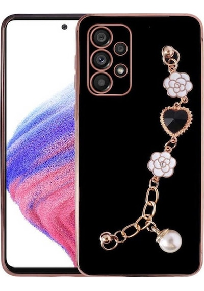 Galaxy Uyumlu A53 5g Kılıf El Tutamaçlı Kamera Korumalı Zore Taka Silikon Kapak Siyah