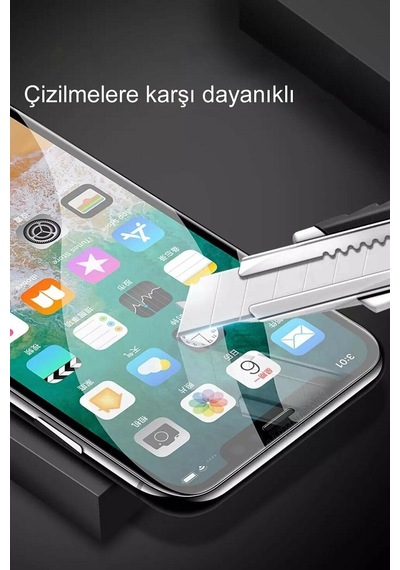 Apple Iphone 11 Ile Uyumlu Kırılmaz Cam 5d Tam Kaplayan Temperli Ekran Koruyucu Apple115d
