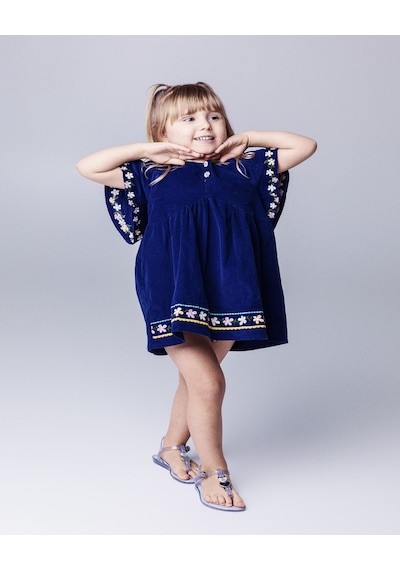 Mini Melissa Kız Çocuk Simli Sandalet Gri
