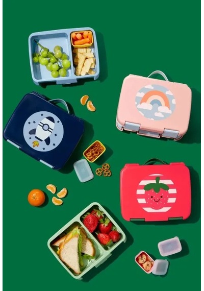 Skip Hop Spark Style Bento Beslenme Kutusu Çilek Kırmızı