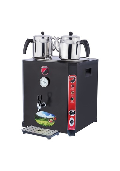 Işıkgaz Sılverınox - Elite Jumbo 36 Lt Siyah Çay Makinesi