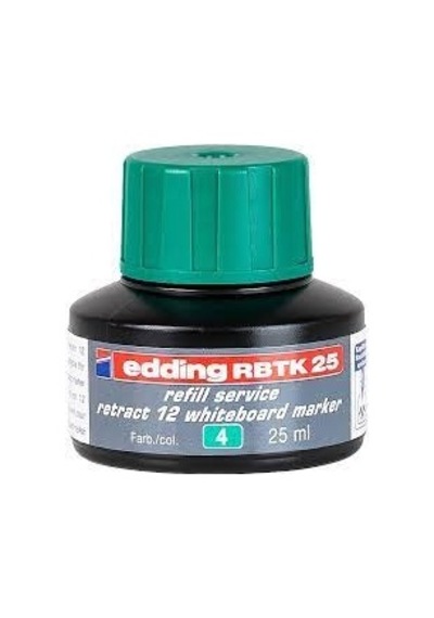 Edding RBTK25-03 Retract Yedek Mürekkep 25 ml Yeşil