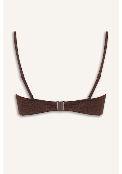 Defacto Regular Fıt İnce Askılı Kahverengi Bikini Üstü E4372ax26smbn341 Kahve-bn341
