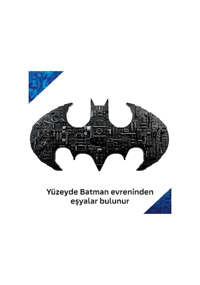 LEGO® DC Batman™: Batman Logosu 76330 – 12 Yaş Üzeri Çocuklar için Minifigür İçeren Yaratıcı Oyuncak Yapım Seti  (678 Parça)