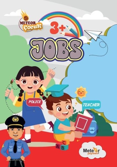 Jobs Meslekler Türkçe İngilizce Boyama Kitabı