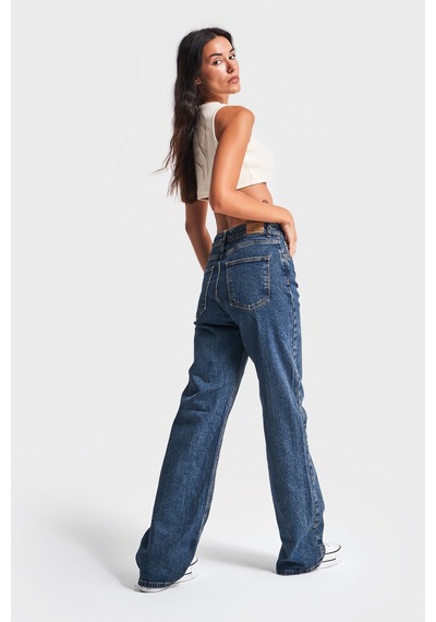 Itsbasic Kadın T.kot Rengi 1w48 Straight Fit Likralı Denim Kırmızı
