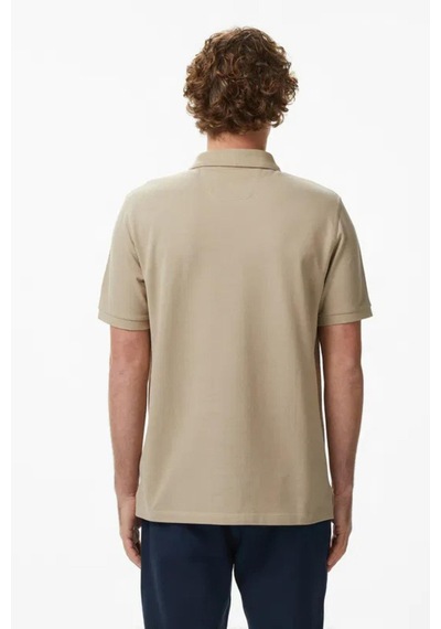 Nautica Erkek Bej Regular Fit Polo Yaka T-shirt-14594