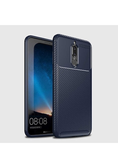 Huawei Mate 10 Lite Kılıf Zore Negro Silikon Kapak-Siyah