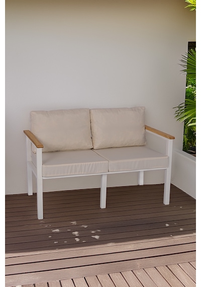 Neokas Metal Bahçe Oturma Grubu, Balkon Takımı, Kafe Koltuğu, Bekleme Alanı Koltuğu, 1 Adet İkili Koltuk Beyaz Neokas Metal Bahçe Oturma Grubu, Balkon Takımı, Kafe Koltuğu, Bekleme Alanı Koltuğu, 1 Adet İkili Koltuk Beyaz