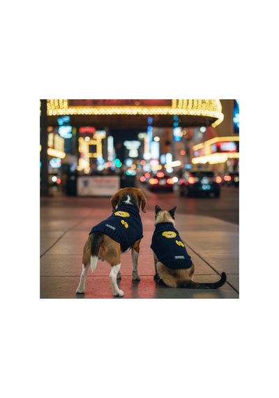 Kedi Ve Köpek İçin Ayıcıklı Lacivert Kazak