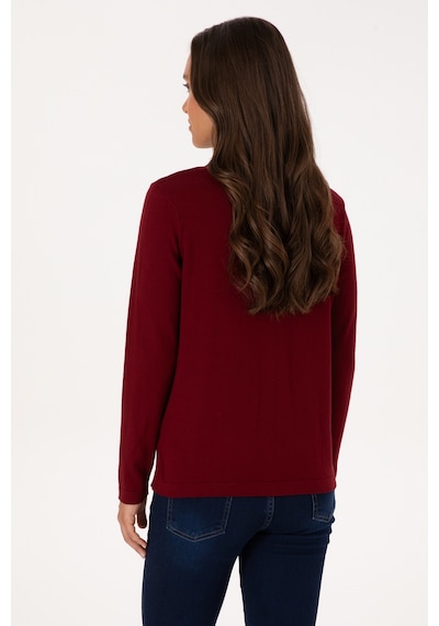 U.s. Polo Assn. Kadın Bordo Hırka Triko 50307719-vr014 Bordo